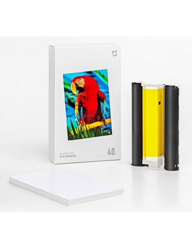 Hartie de printare pentru Xiaomi Mijia AirPrint, 40 de bucati, 6 inch, Anti-umezeala, Anti-amprenta, Panglica