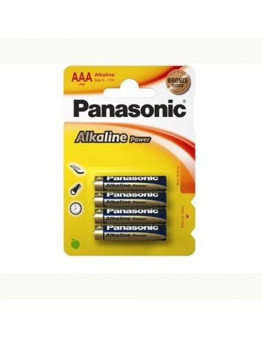 Set 4 baterii Panasonic Alkaline Power AAA R3